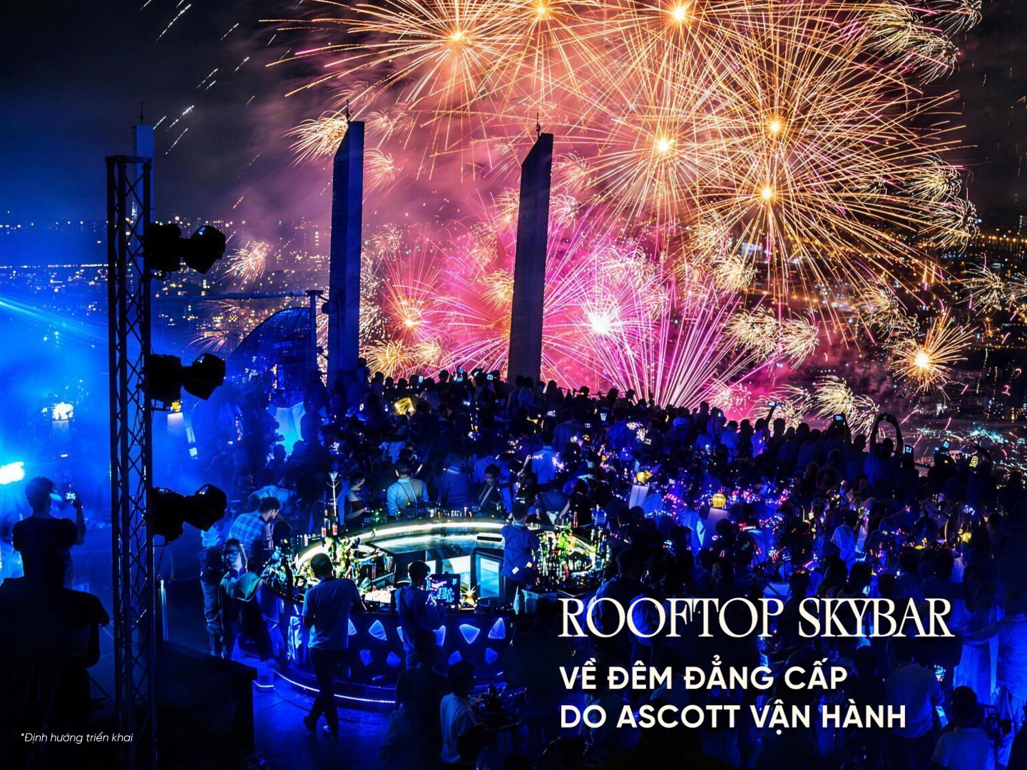 Phối cảnh Rooftop Skybar Alora Nha Trang