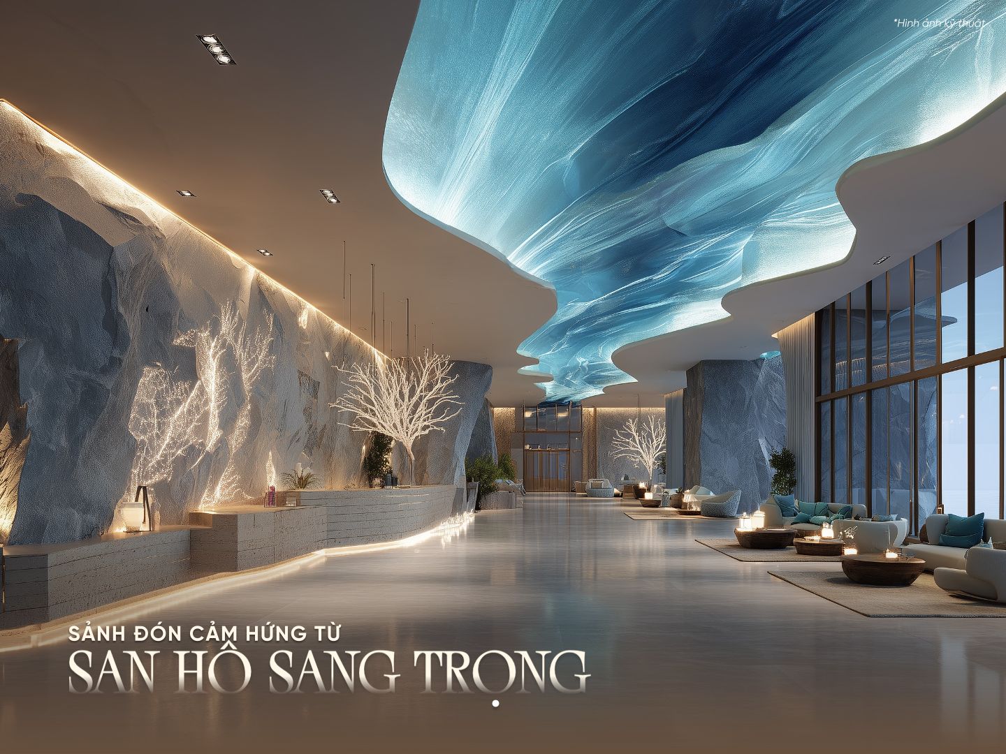 Phối cảnh sảnh đón Alora Nha Trang
