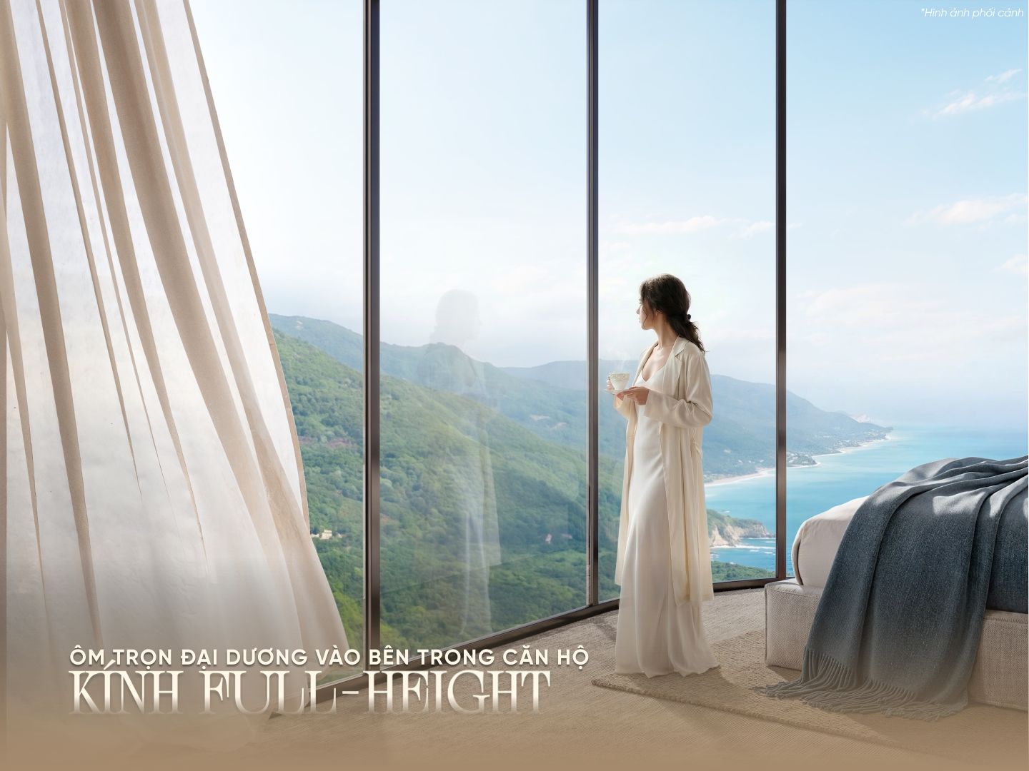 Thiết kế kính full-height căn hộ Alora Nha Trang